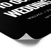 Eenvoudige minimalistische bruiloft poster (Hoek)
