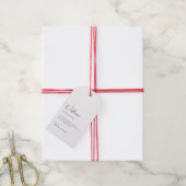 Eenvoudige minimalistische bruiloft welkom geschen cadeaulabel (Met Touw)
