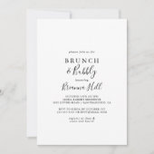 Eenvoudige minimalistische brunch en bubble Vrijge Kaart (Voorkant)