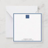 Eenvoudige minimalistische Business Logo Bedrijfsn Notitiekaartje (Voorkant)