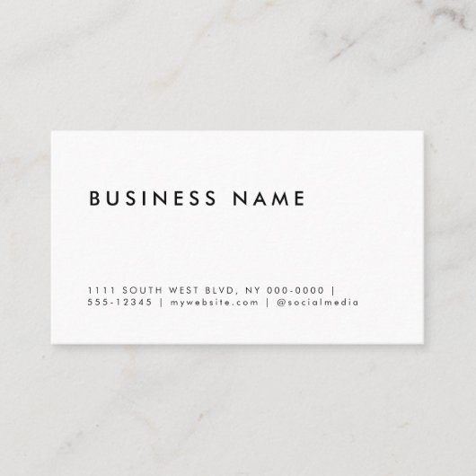 Eenvoudige minimalistische business meerdere datum afsprakenkaartje (Voorkant)