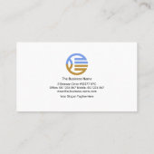 Eenvoudige minimalistische Buttonnen van de Rode L Visitekaartje (Achterkant)