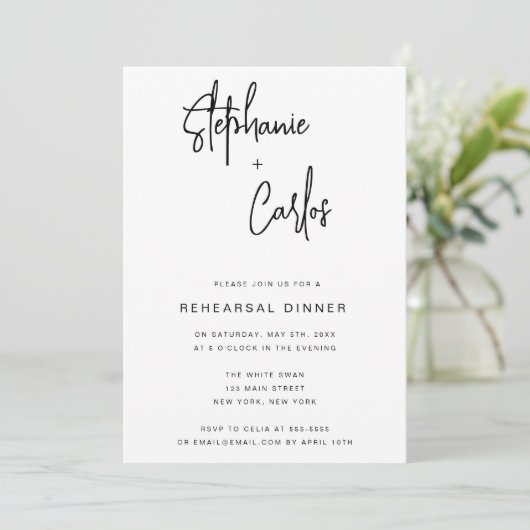 Eenvoudige minimalistische cameraverhogende uitnod kaart (Staand voorkant)