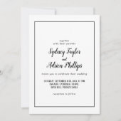 Eenvoudige minimalistische Casual Lijst bruiloft u Kaart (Voorkant)