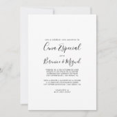 Eenvoudige minimalistische Cena Especial Kaart (Voorkant)