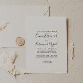 Eenvoudige minimalistische Cena Especial Kaart