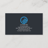 Eenvoudige minimalistische CEO-ondernemer van Whit Visitekaartje (Achterkant)