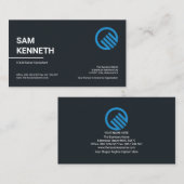 Eenvoudige minimalistische CEO-ondernemer van Whit Visitekaartje (Voorkant / Achterkant)