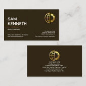 Eenvoudige minimalistische CEO-ondernemer voor Gol Visitekaartje (Voorkant / Achterkant)