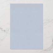 Eenvoudige Minimalistische Chic Moderne Script Bru Folie Uitnodiging (Achterkant)