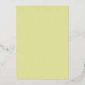 Eenvoudige Minimalistische Chic Moderne Script Bru Folie Uitnodiging (Achterkant)
