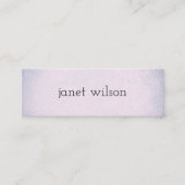 eenvoudige, minimalistische chic textuur mini visitekaartje (Voorkant)