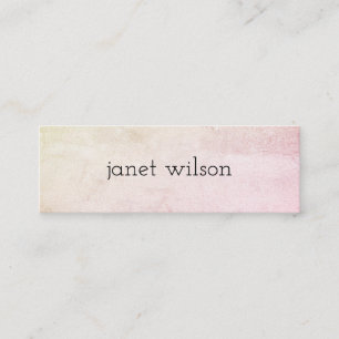 eenvoudige, minimalistische chic textuur mini visitekaartje