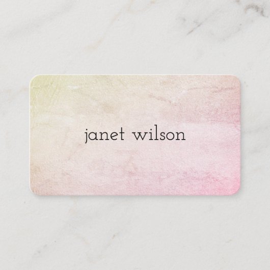 eenvoudige, minimalistische chic textuur visitekaartje (Voorkant)