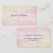 eenvoudige, minimalistische chic textuur visitekaartje (Voorkant / Achterkant)