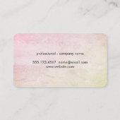 eenvoudige, minimalistische chic textuur visitekaartje (Achterkant)