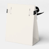 Eenvoudige minimalistische crème bruiloft dank u bedankdoosjes (Achterkant)