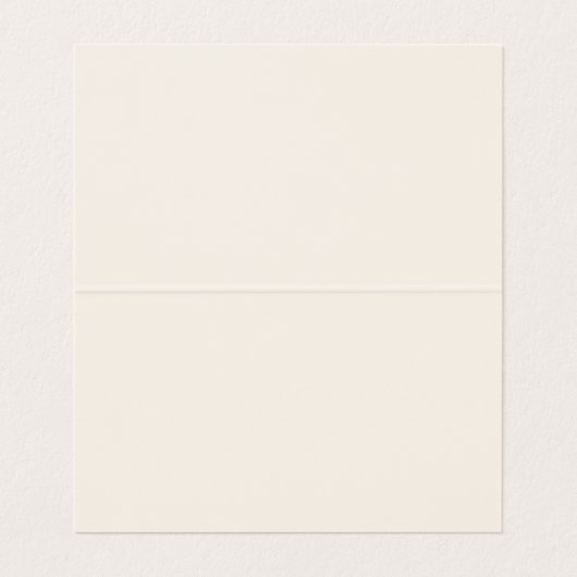 Eenvoudige minimalistische crème bruiloft plaats k kaart (Binnenkant ongevouwen)