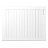 Eenvoudige minimalistische dagelijkse to-do lijst notitieblok (Voorkant)