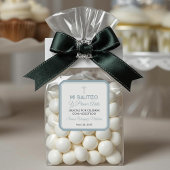 Eenvoudige minimalistische doop en eerste verjaard vierkante sticker