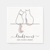 Eenvoudige minimalistische Drinken op aangepaste k Servet (Voorkant)