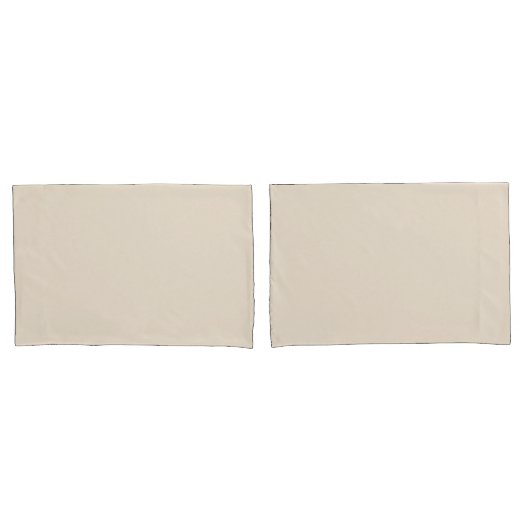 Eenvoudige minimalistische effen kleur beige kussensloop (Voorkant-Set)