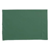 Eenvoudige minimalistische effen kleur donkergroen kussensloop (Voorkant-Rechts)