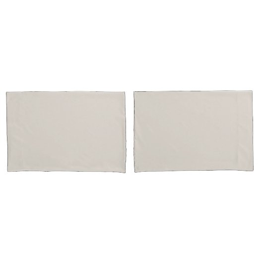 Eenvoudige minimalistische effen kleur licht beige kussensloop (Voorkant-Set)