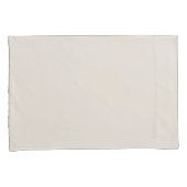 Eenvoudige minimalistische effen kleur licht beige kussensloop (Voorkant-Rechts)