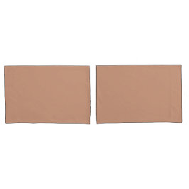 Eenvoudige minimalistische effen kleur lichtbruin kussensloop