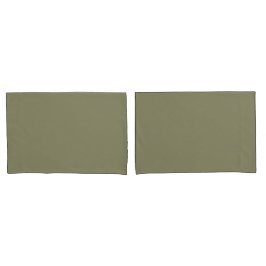 Eenvoudige minimalistische effen kleur Sage Green Kussensloop
