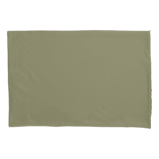 Eenvoudige minimalistische effen kleur Sage Green Kussensloop (Voorkant-Links)