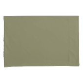 Eenvoudige minimalistische effen kleur Sage Green Kussensloop (Voorkant-Rechts)