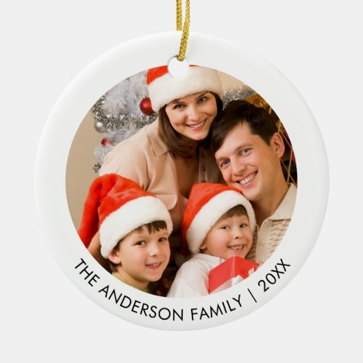 Eenvoudige minimalistische elegante foto wit keramisch ornament (Voorkant)