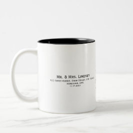 Eenvoudige Minimalistische Elegante Moderne Pampas Tweekleurige Koffiemok