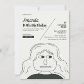 Eenvoudige minimalistische elegante verjaardag kaart (Voorkant)