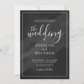 Eenvoudige minimalistische elegante Waterverf zwar Kaart (Voorkant)