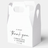 Eenvoudige minimalistische en moderne bruiloft bedankdoosjes (Open)