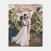 Eenvoudige minimalistische enkele foto geen tekst fleece deken (Voorkant)