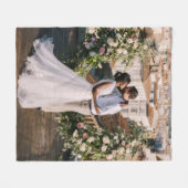 Eenvoudige minimalistische enkele foto geen tekst fleece deken (Voorkant (Horizontaal))