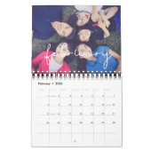 Eenvoudige minimalistische familie 2026 foto kalender (Feb 2026)
