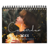 Eenvoudige minimalistische familie 2026 foto kalender (Hoes)