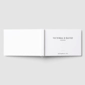 Eenvoudige minimalistische formele bruiloft gouden gastenboek (Volledig)