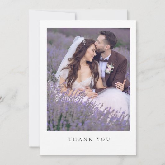 Eenvoudige minimalistische foto bruiloft bericht D (Voorkant)