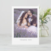 Eenvoudige minimalistische foto bruiloft bericht D (Staand voorkant)