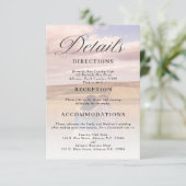 Eenvoudige minimalistische foto bruiloft details K Informatiekaartje (Staand voorkant)