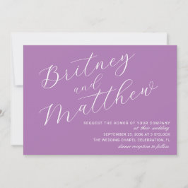 Eenvoudige Minimalistische Foto Lavendel Script Br Kaart