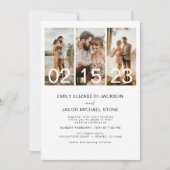 Eenvoudige minimalistische foto QR code bruiloft u Kaart (Voorkant)