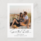 Eenvoudige minimalistische foto Sla de datum op Aankondigingskaart (Voorkant)