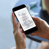 Eenvoudige minimalistische foto-usty Blue QR-code  Kaart